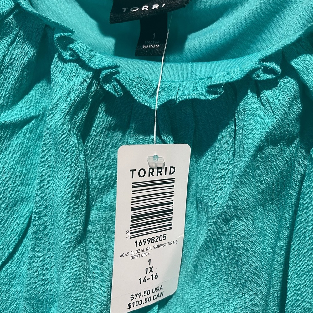 Elegant Teal Sleeveless Dress - Picture 2 of 3